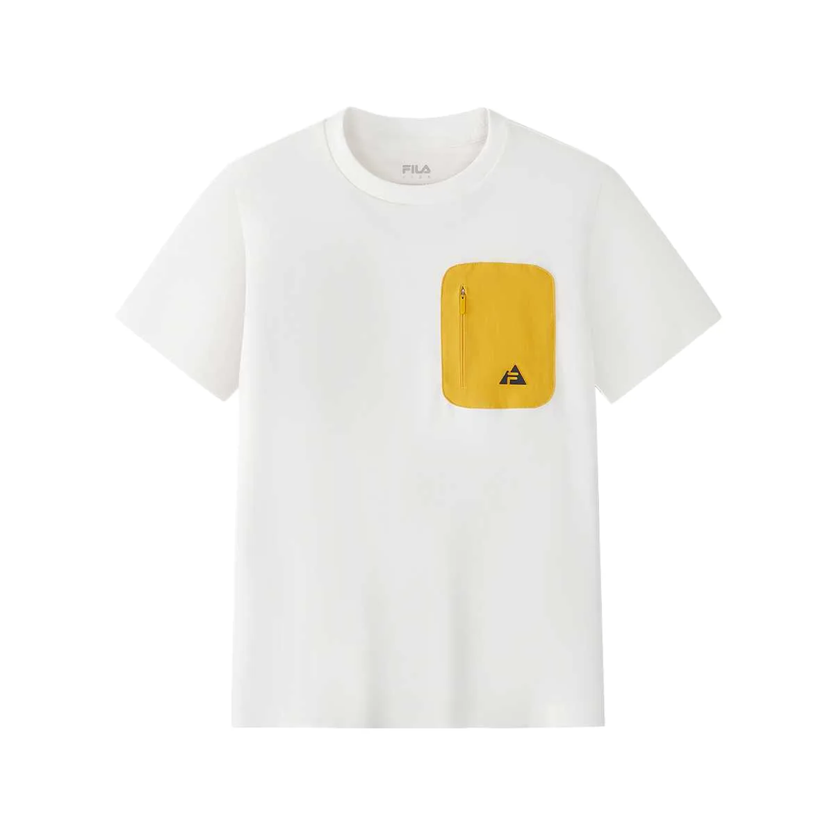 Футболка с круглым вырезом FILA KIDS, Cloud White