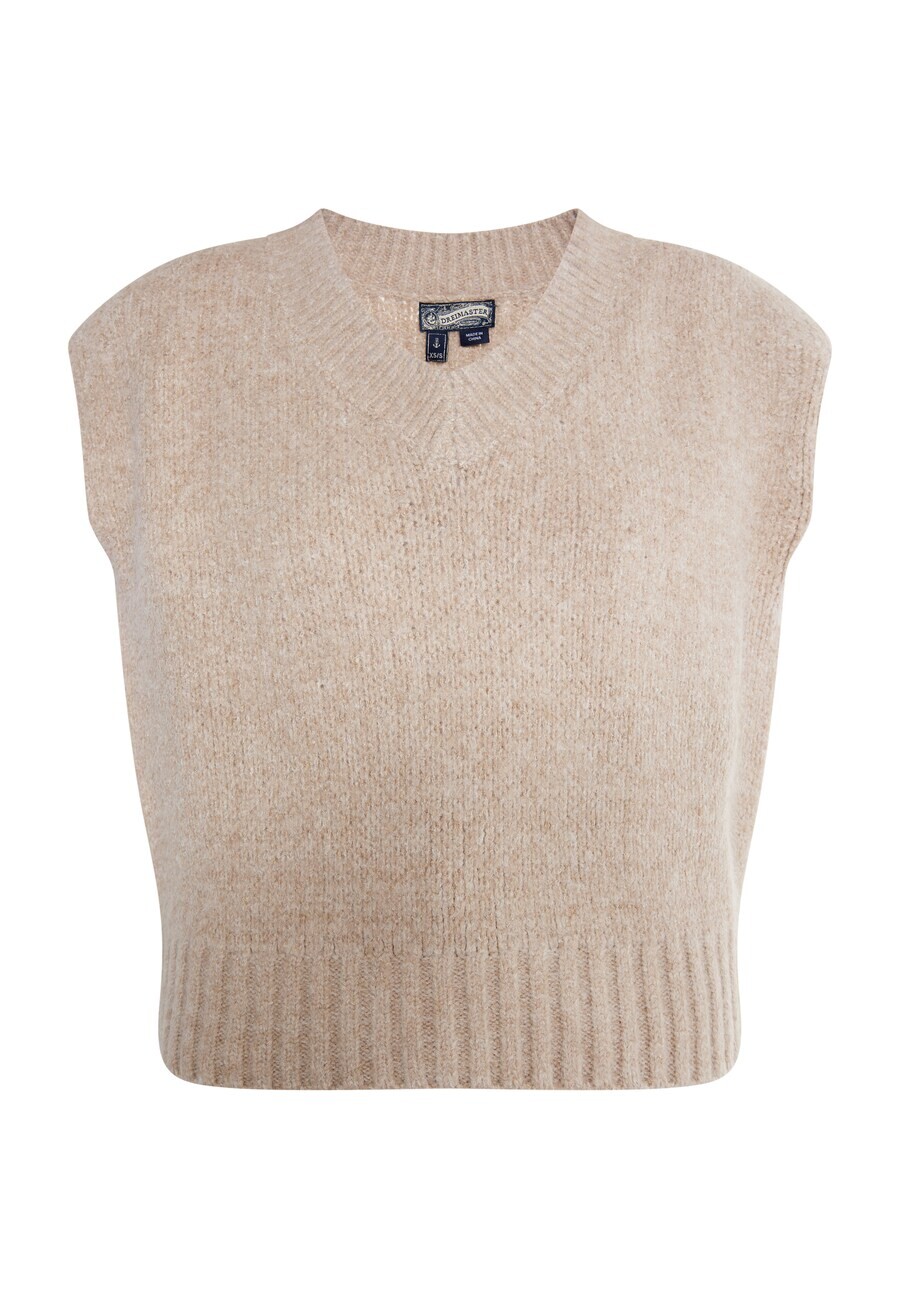 

Тонкий вязаный свитер DreiMaster Vintage Sweater, пятнистый бежевый