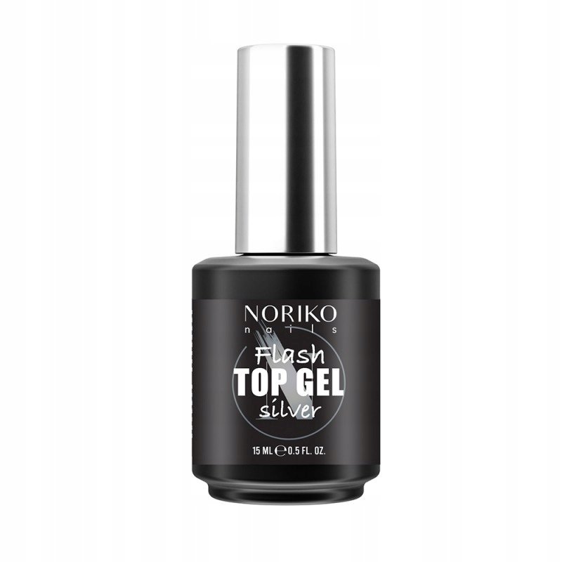 

Топ Noriko Nails Flash Top Gel Silver 15 мл