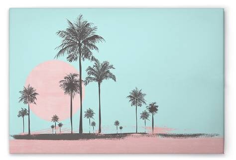 

Картина на холсте A.S. Création Miami Beach Sun 1 цвет blaurosagrau