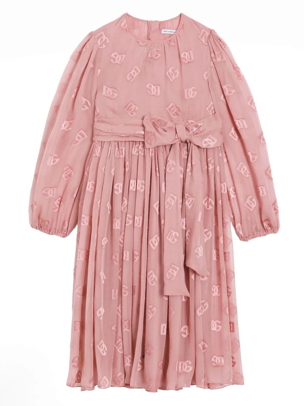 

Платье с логотипом Dolce & Gabbana Kids, розовый