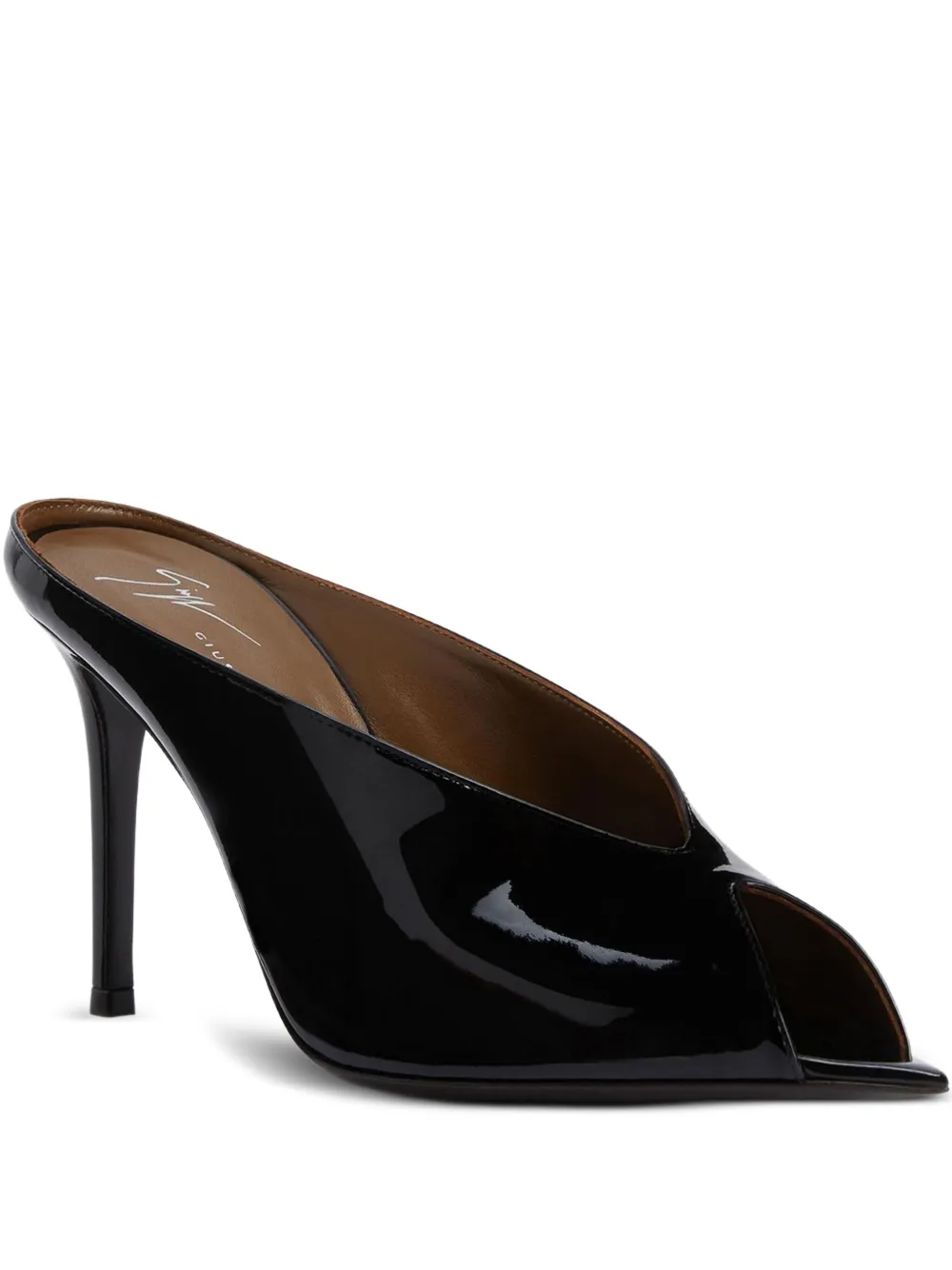 Лакированные босоножки Intriigo 90 Giuseppe Zanotti, черный