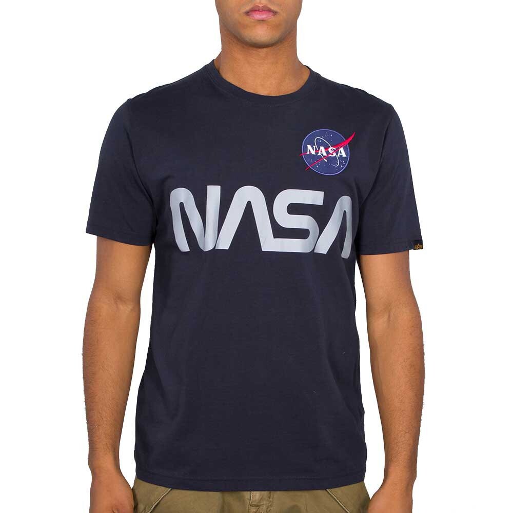 

Футболка Alpha Industries NASA Reflective, синий
