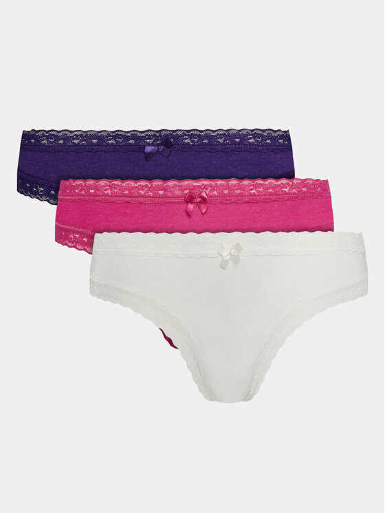 

Комплект из 3 бразильских женских трусов Hunkemöller, розовый