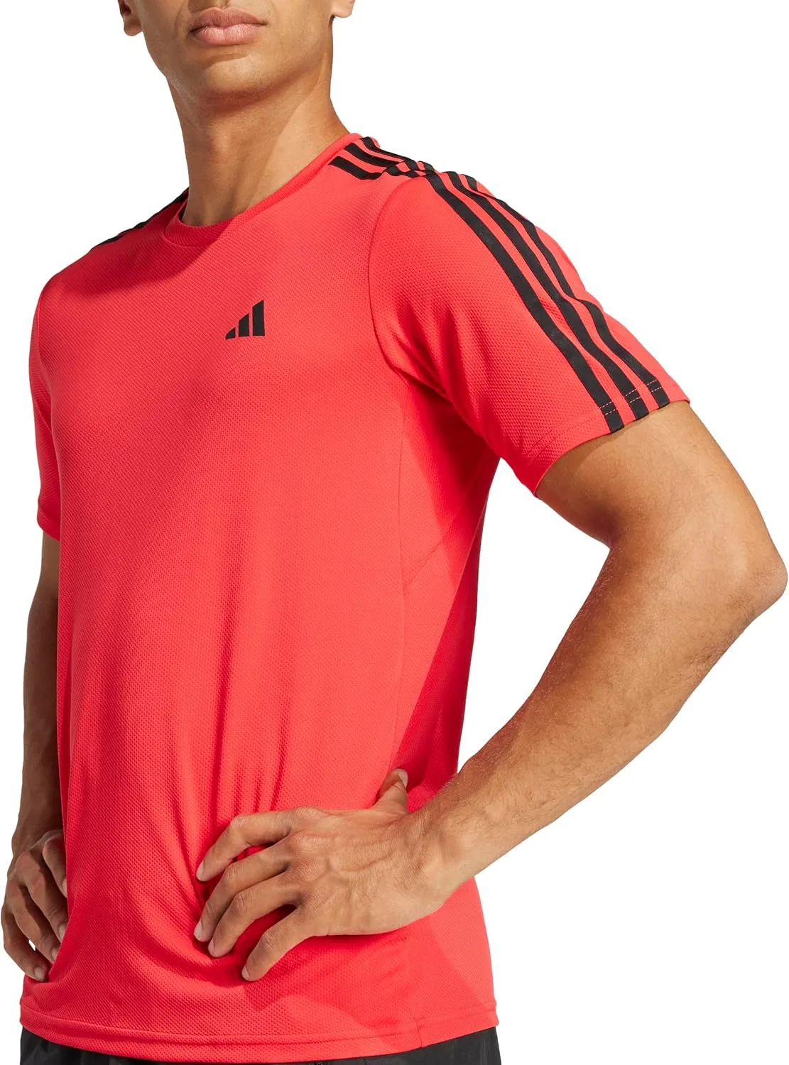 Мужская футболка adidas Train Essentials с тремя полосками — фото 4