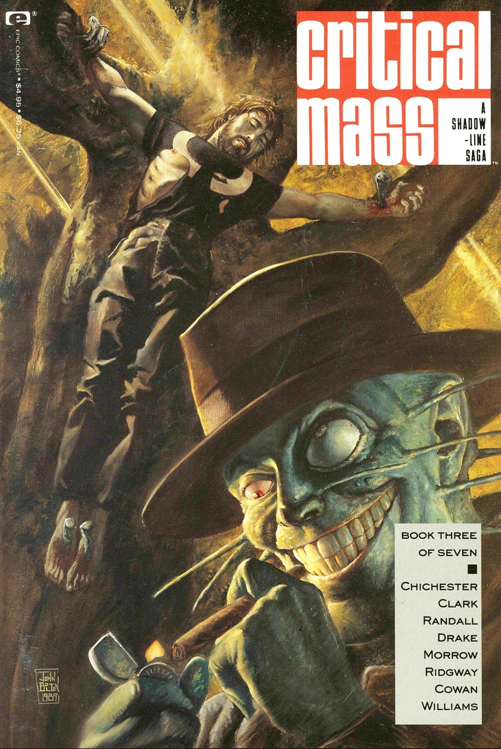 

Critical Mass- A Shadow-line Saga by Epic Comics- Book Three of Seven (Volume 1 Number 3) (Epic Comics, Marvel Entertainment Grp.)