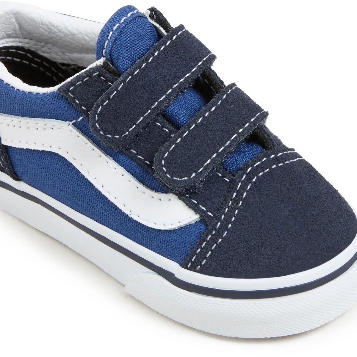 Детские повседневные кеды Old Skool V Vans, темно-синий — фото 4