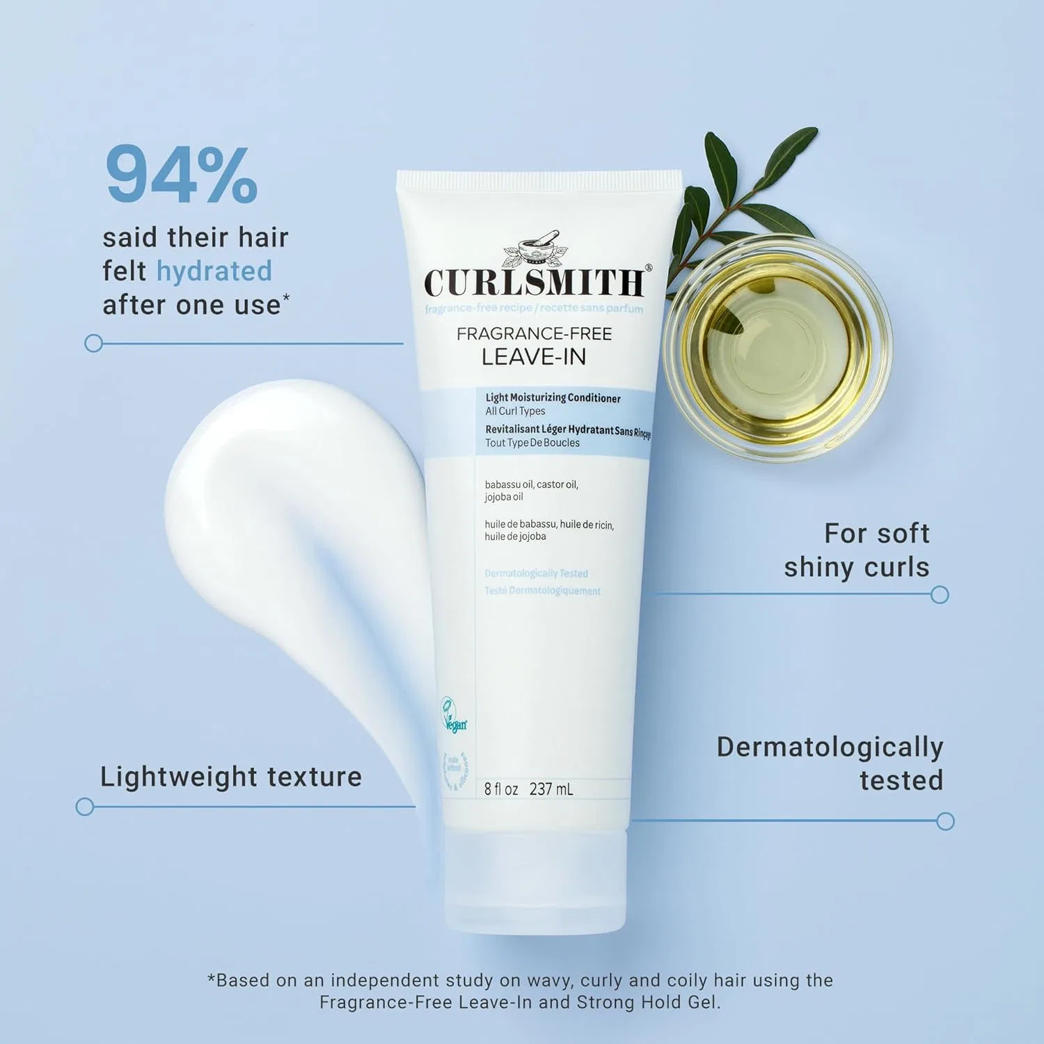 Несмываемый кондиционер Curlsmith Fragrance-Free для всех типов локонов Curlsmith — фото 2