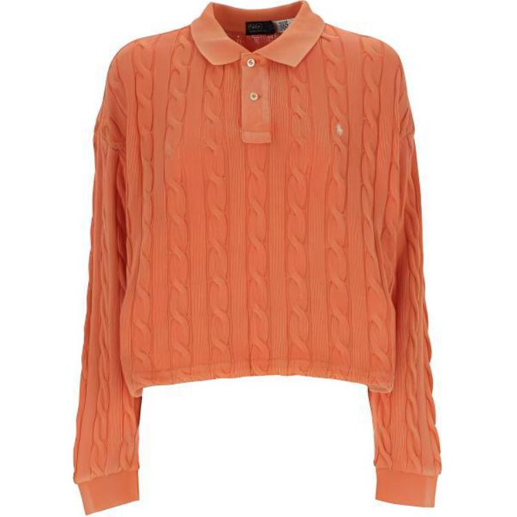 

SS23 Футболка поло женская оранжевая Polo Ralph Lauren