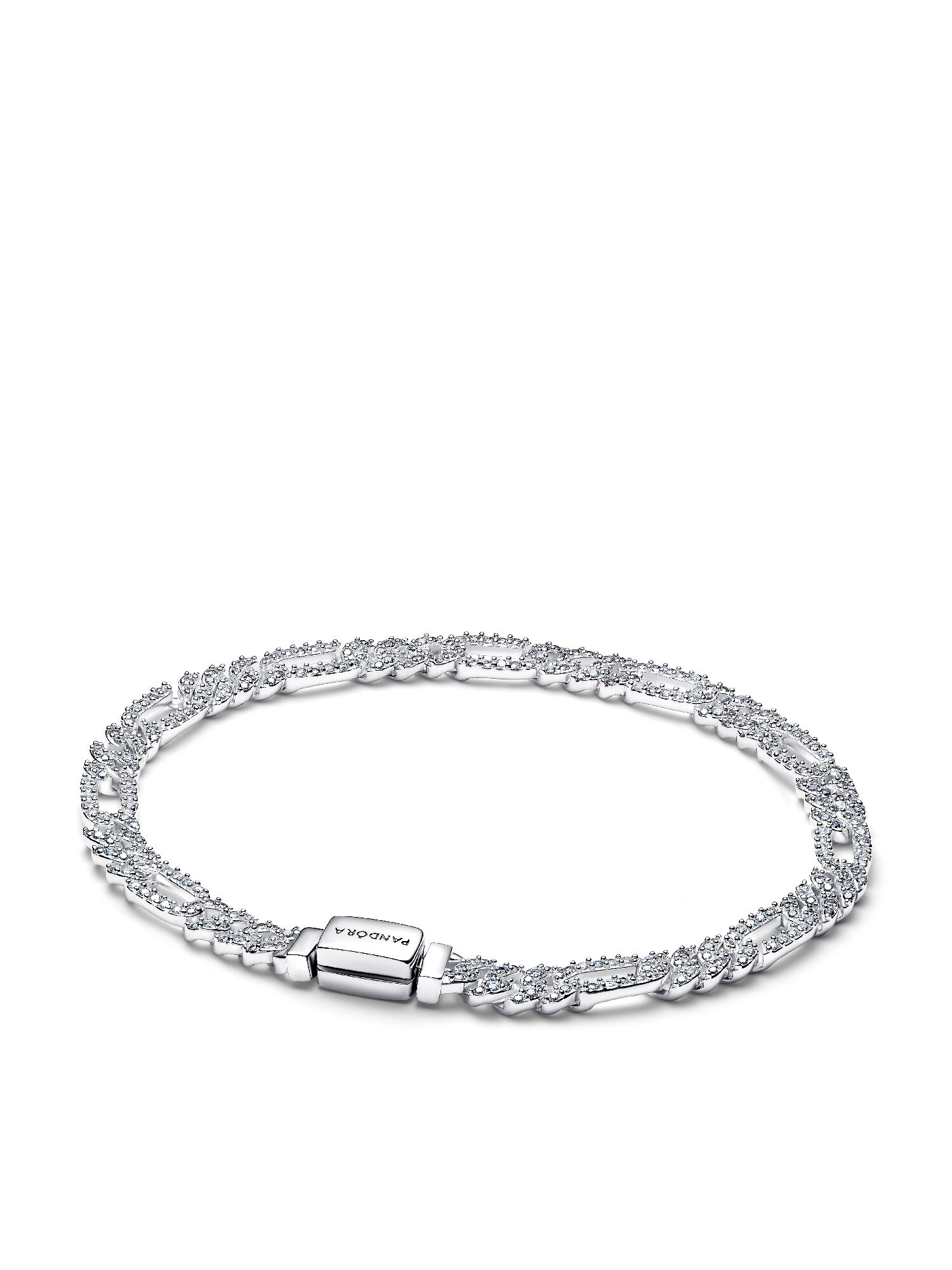 

Комплект браслетов с кубинской цепочкой в форме сердца и овала для него и для нее Pandora