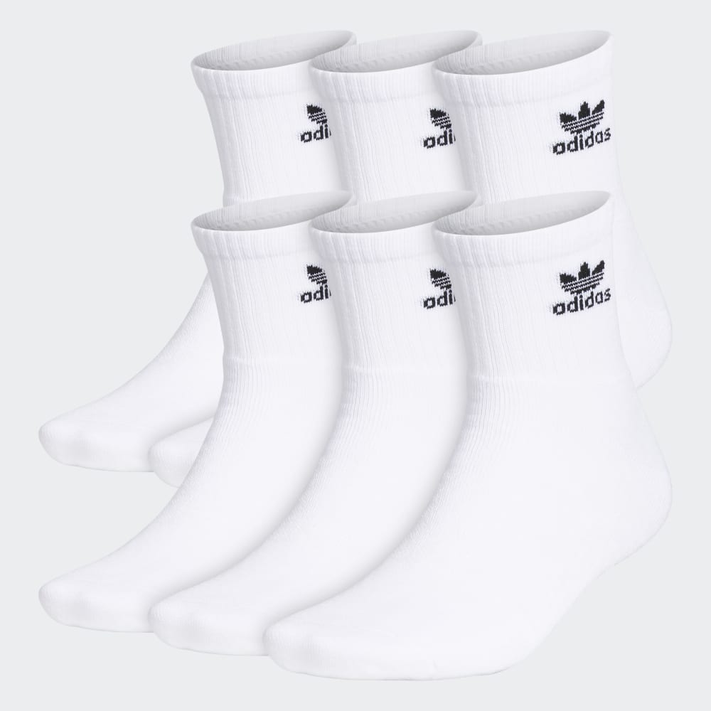 

Носки Adidas Trefoil Quarter Socks 6 Pairs, белый