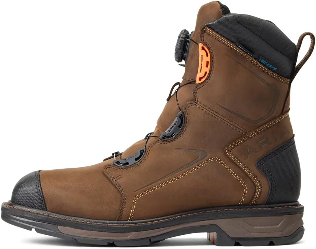 Мужские водонепроницаемые рабочие ботинки ARIAT WorkHog XT BOA, коричневый — фото 2