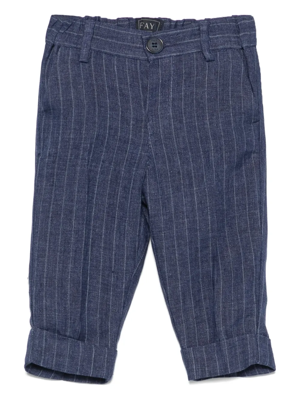 

Брюки в тонкую полоску Fay Kids, синий