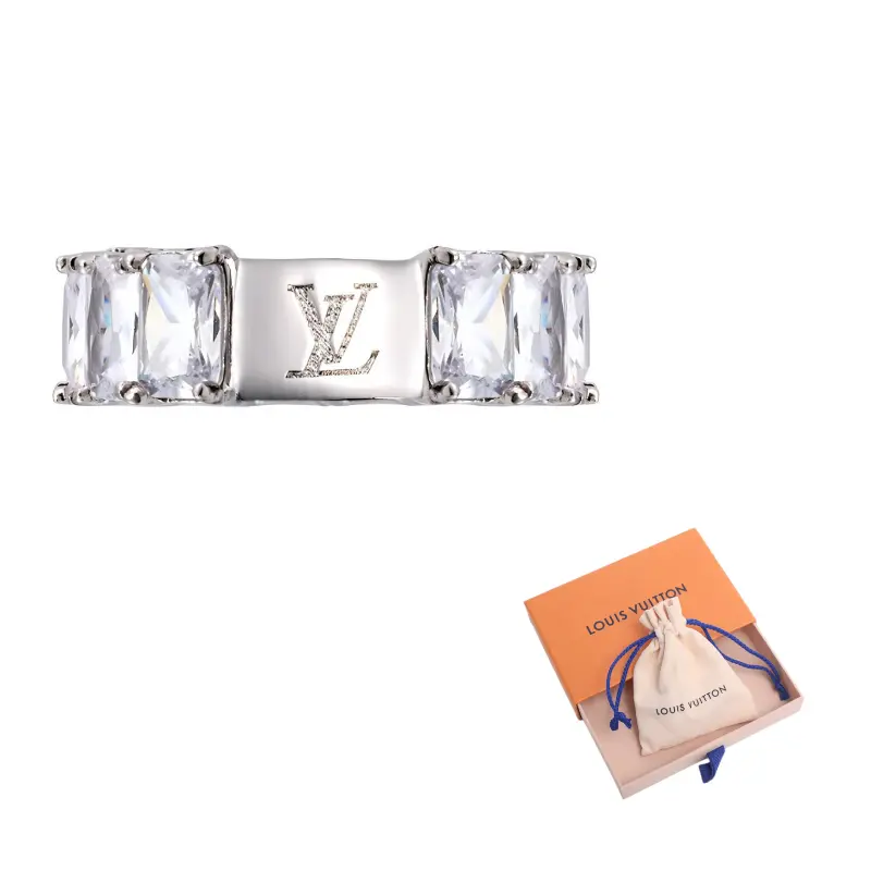 

LOUIS VUITTON Цирконовое кольцо Unisex Silver