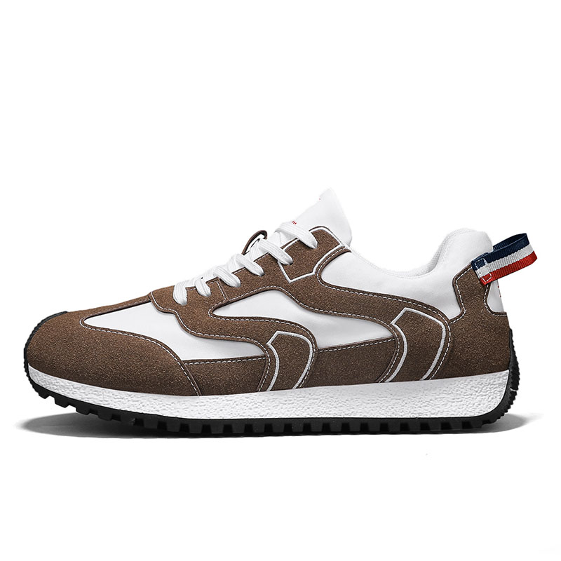 

PLAY COBBLER Скользоустойчивые мужские кэжуал кеды низкие бежевые, цвет White Khaki