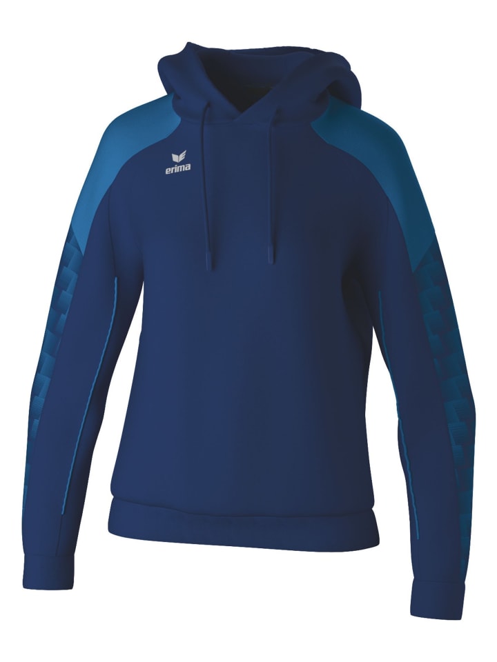 

Erima Женская толстовка с капюшоном, новый темно-синий/голубой цвет Миконоса