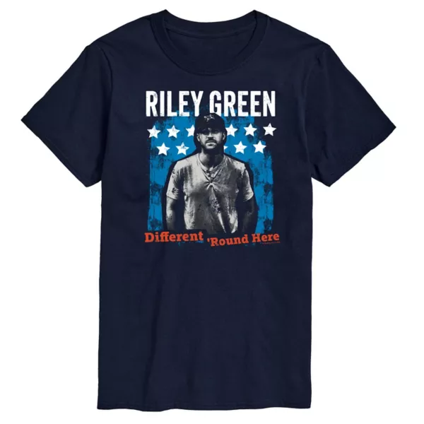 

Мужская футболка Riley Green с принтом "Здесь всё по-другому" Licensed Character, синий