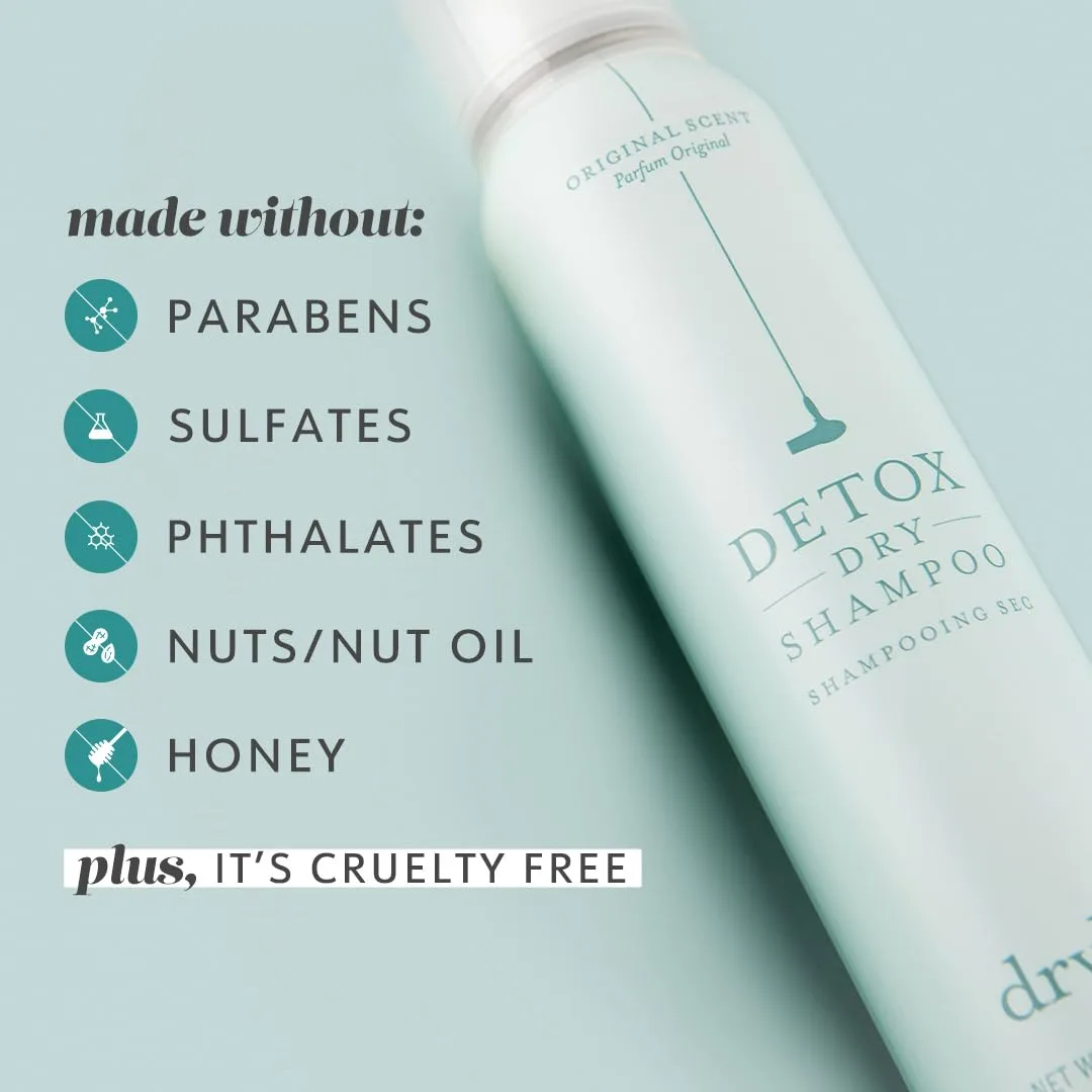 Набор из сухого шампуня Drybar Detox и газированного спрея Drybar Seltzer с лаком для волос гибкой фиксации. — фото 4