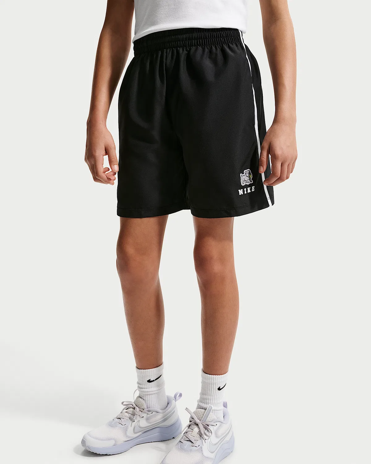 Детские (мальчиковые) тренировочные шорты Nike Dri-FIT Multi, Black/White — фото 2