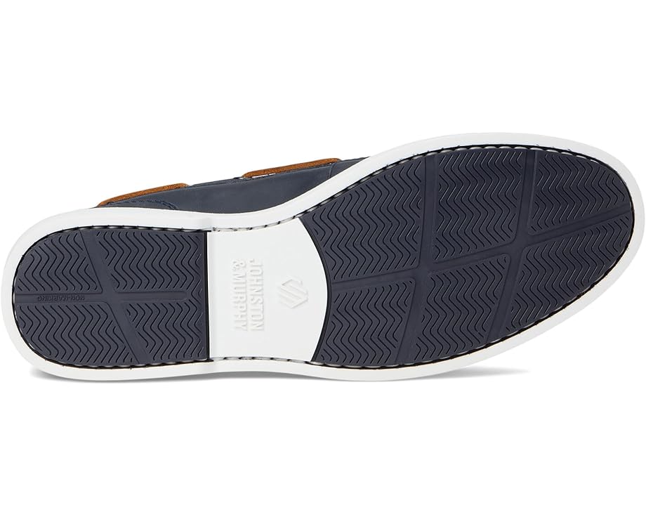 Мужские ботинки лодочники Johnston & Murphy Ventura 2-Eye, Navy Full Grain — фото 3