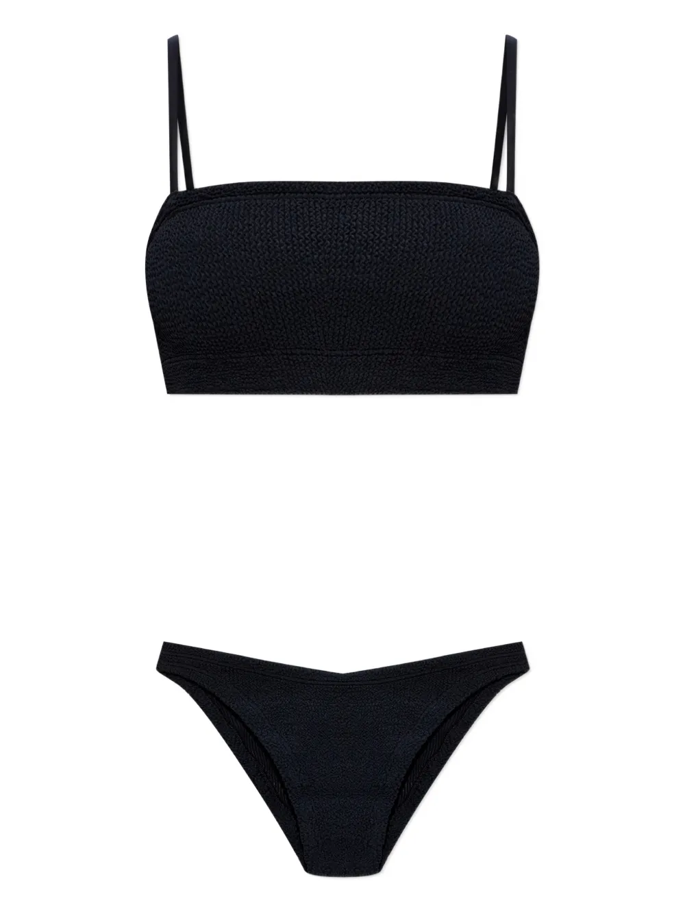 

Бикини Gigi с жатой резинкой под грудью Hunza G, черный