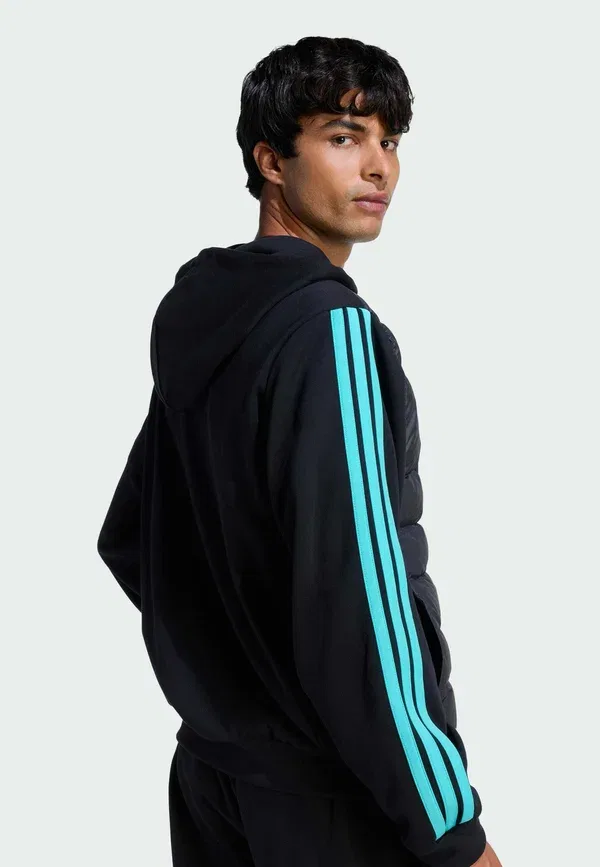Куртка пуховая Adidas Performance Amg petronas formula 1 team dna puffer down jacket, черный полумятный — фото 4
