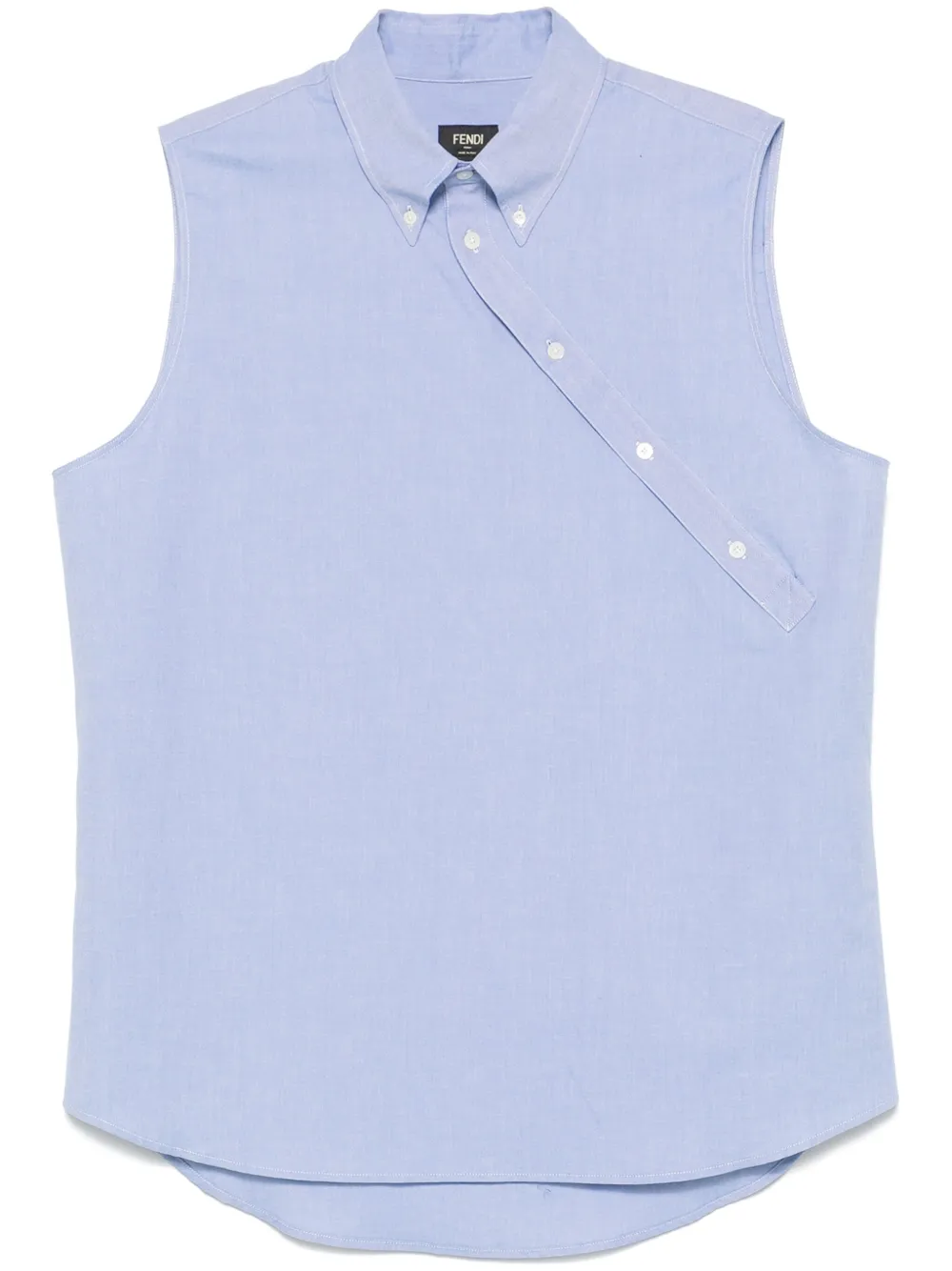 

Рубашка асимметричного кроя FENDI, синий