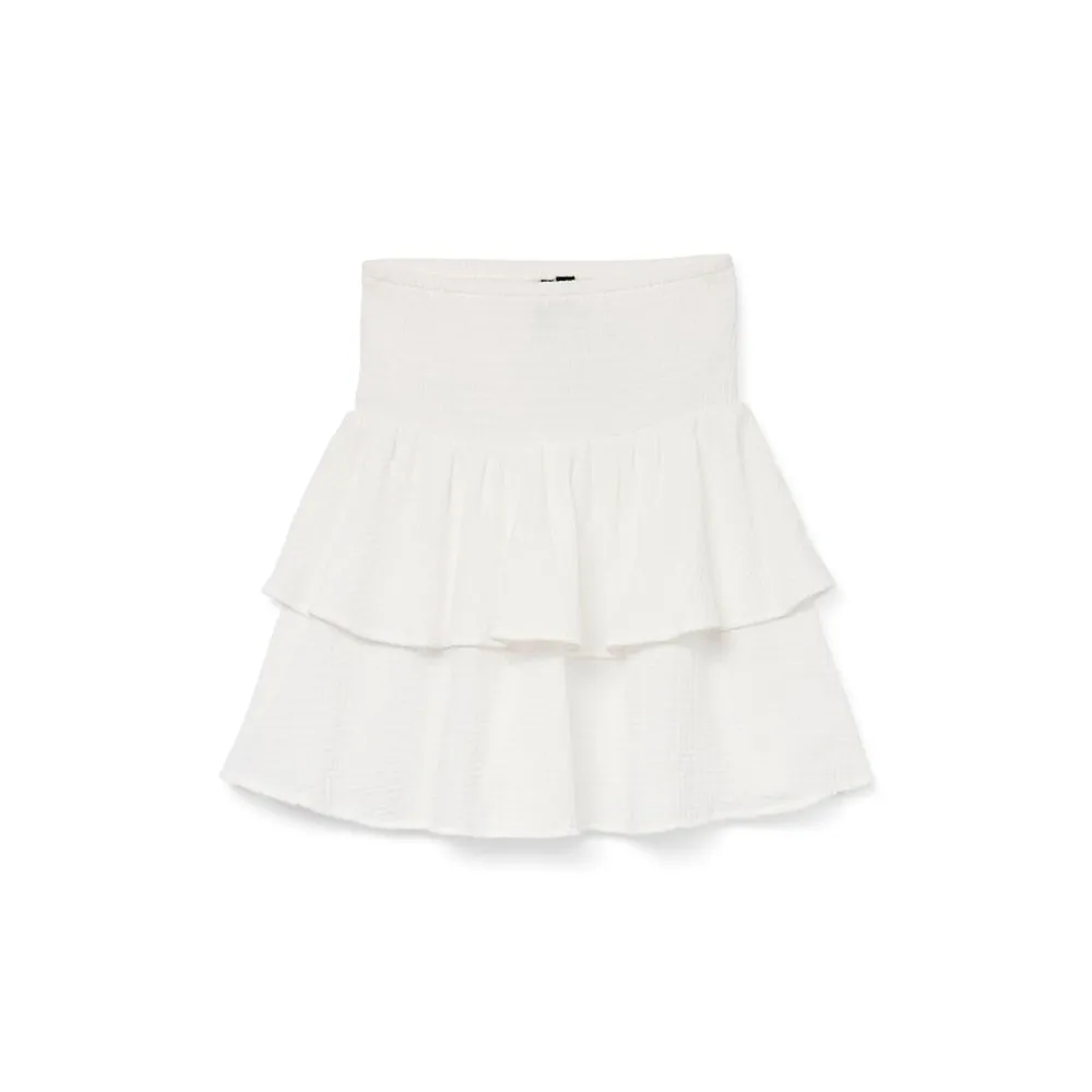 

Юбка Vero Moda Natali Smock high waist short skirt, белый
