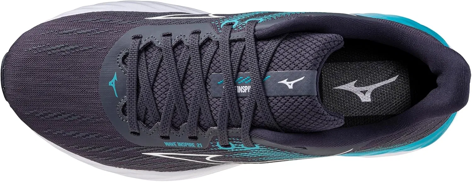 Мужские беговые кроссовки Mizuno Wave Inspire 21, Odyssey Grey White — фото 4