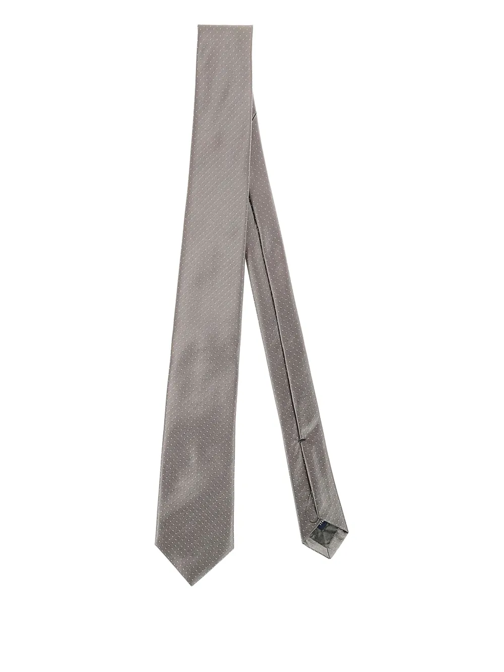 

Галстук в горох Errico Formicola, серый