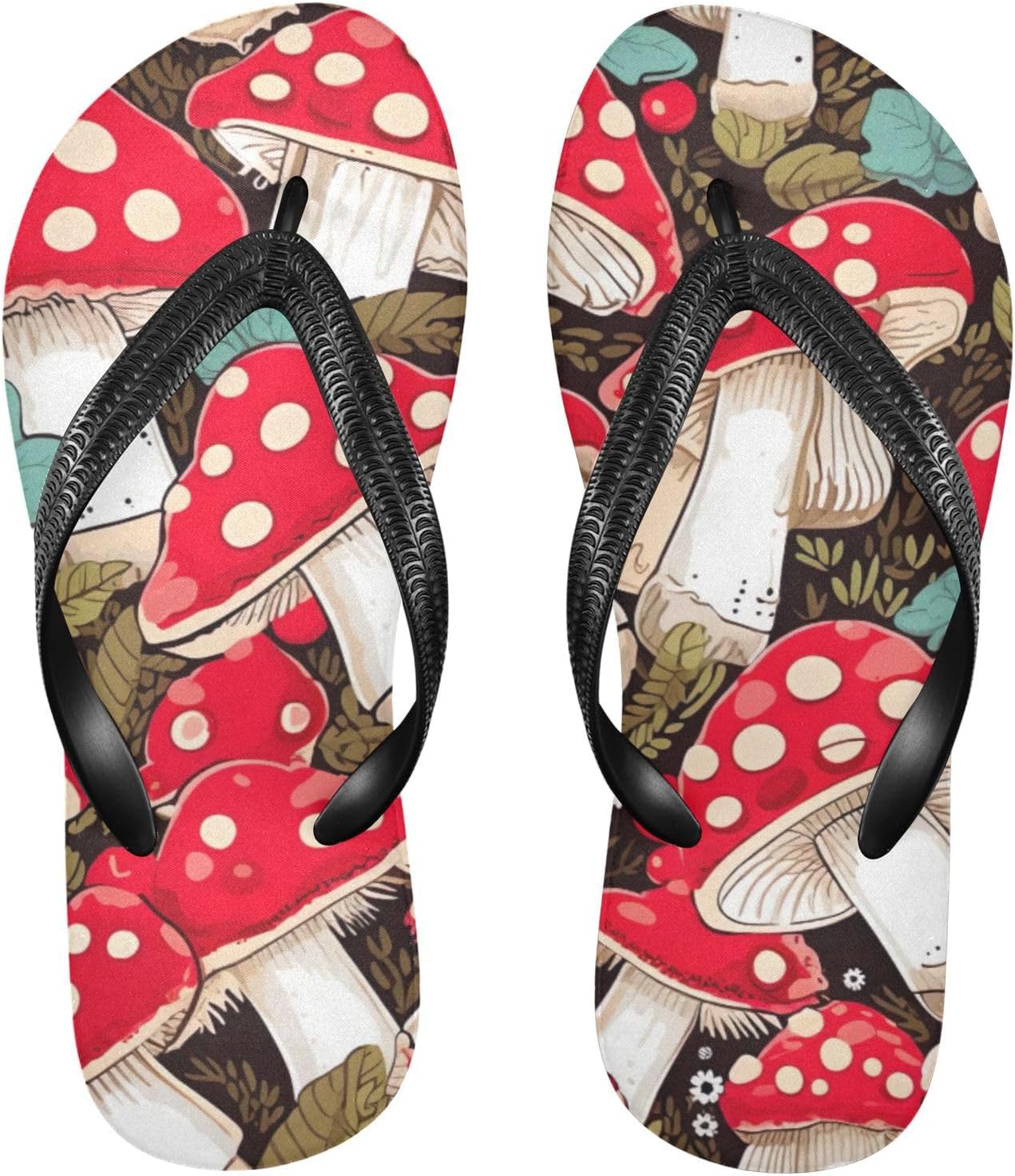 

Шлепанцы «Красный гриб» для пляжа, летние повседневные сандалии для женщин и мужчин, тапочки для душа, размер XS Kfbe