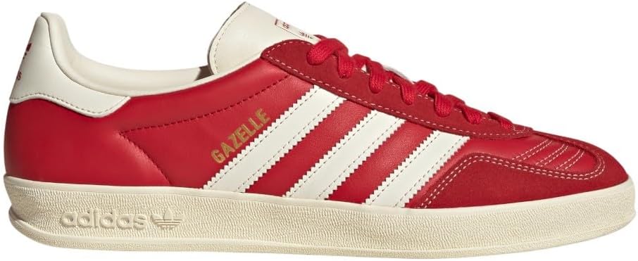 

Мужские кроссовки Adidas Gazelle Indoor с шнуровкой, повседневные - красные
