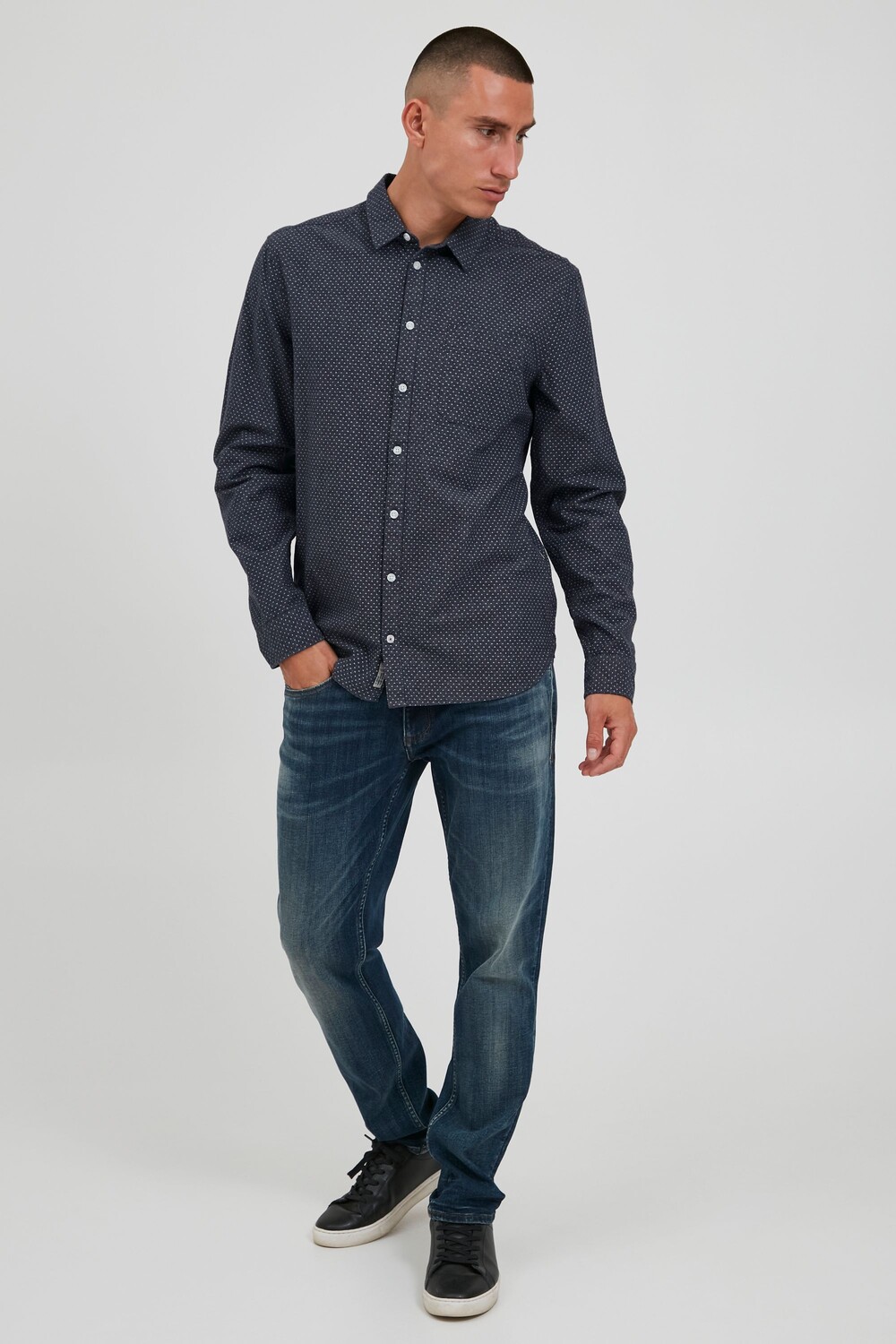 

Рубашка BLEND Langarm BHShirt 20712508, синий