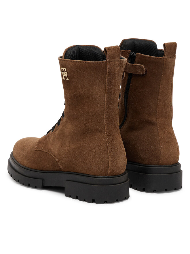 Ботильоны на шнуровке Tommy Hilfiger Lace-Up Bootie T4A5-34024-1429, коричневый — фото 3
