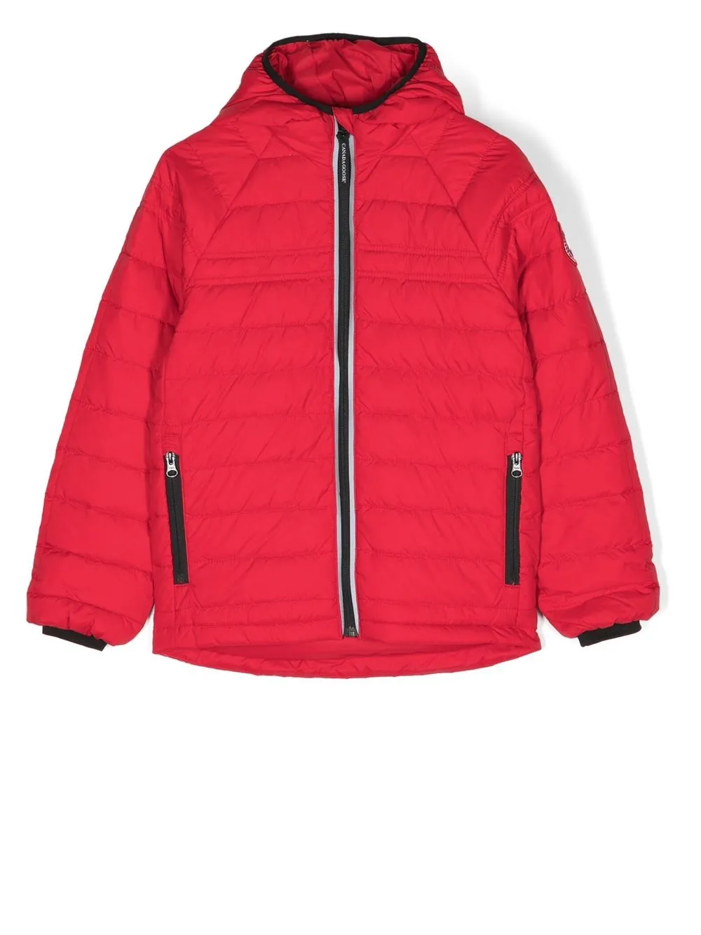 

Пуховик с капюшоном Canada Goose Kids, красный