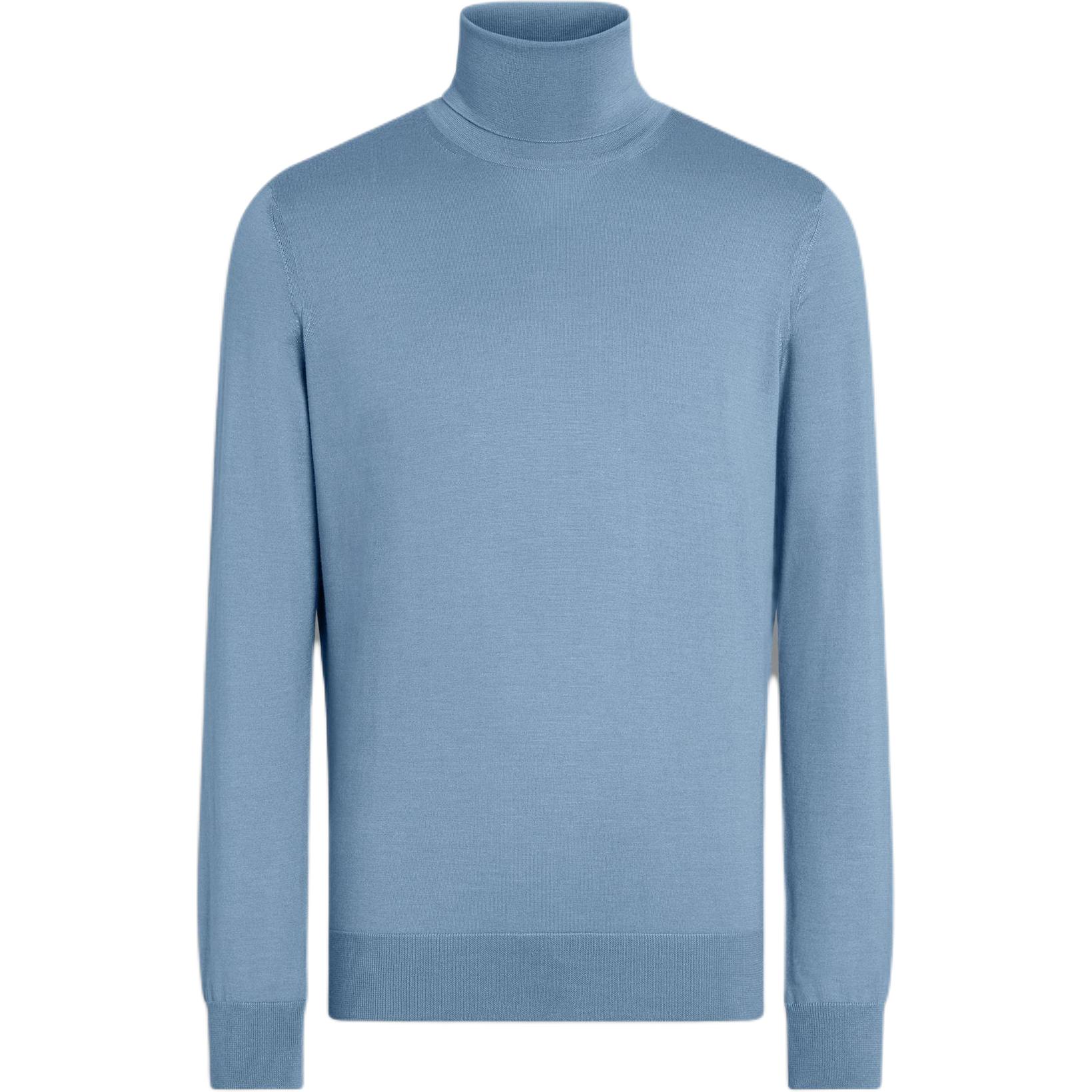 

Свитер с высоким воротником и длинными рукавами Zegna Ermenegildo Zegna, mixed светлый синий