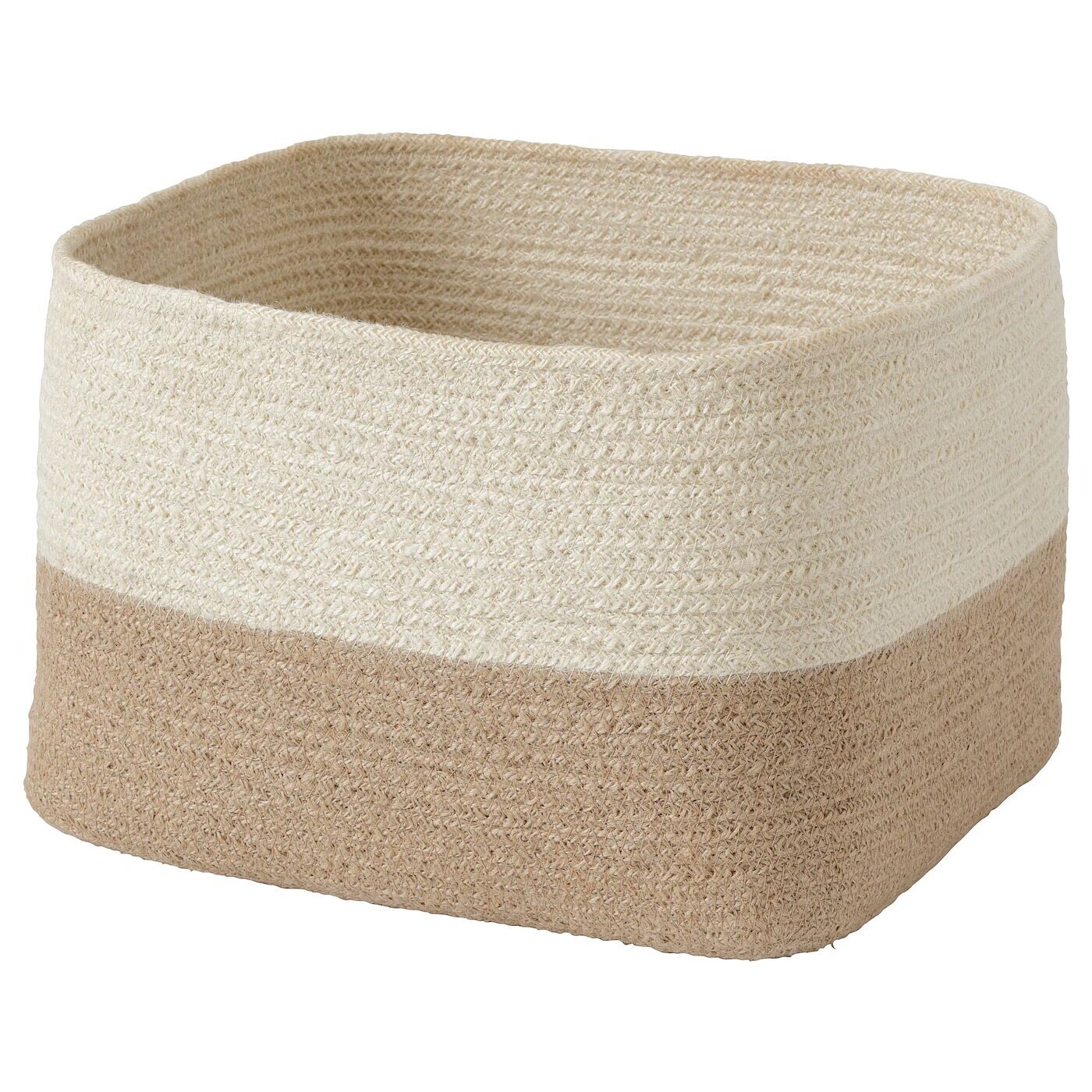 

Корзина, 25х20х20 см ,бежевый/белый, LJUNGAN IKEA