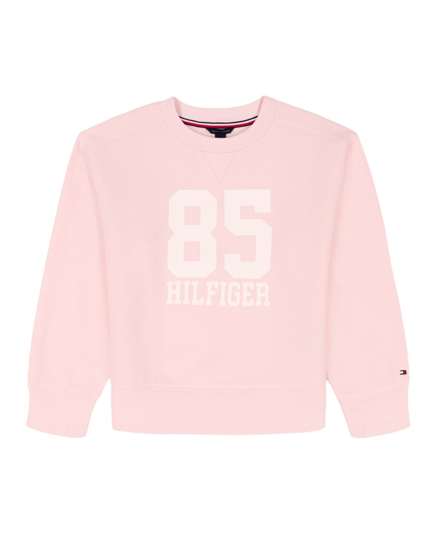 

Детская толстовка с круглым вырезом (размеры 2T-6X) Tommy Hilfiger, Pink