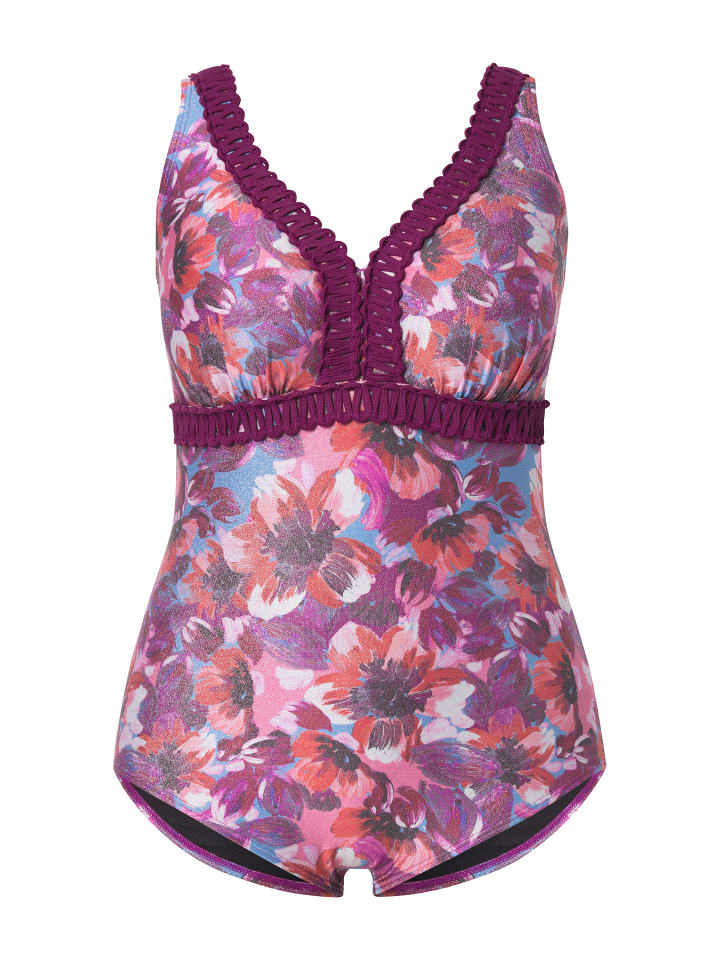 

Купальник Ulla Popken, цвет hibiskuspink