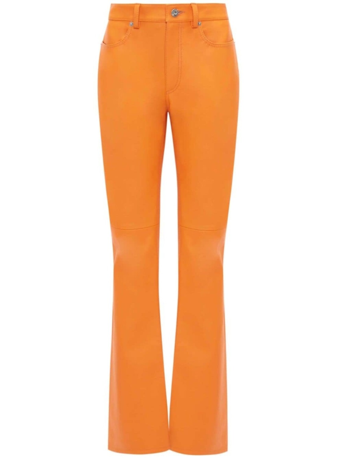 

JW Anderson кожаные брюки bootcut, оранжевый