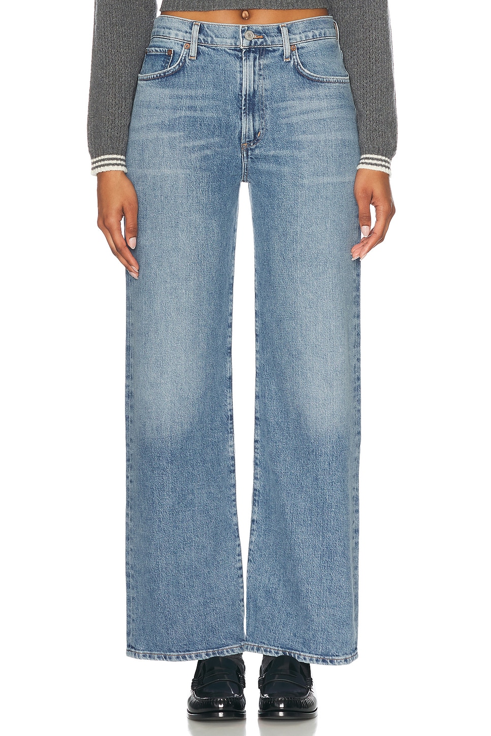 

Джинсы Harper Mid Rise Relaxed Straight Agolde, Flash