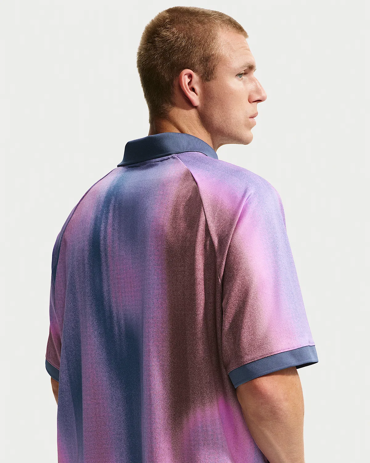Мужская джерси для скейтбординга Nike SB Dri-FIT Jacquard "Sunset", Light Magenta — фото 2