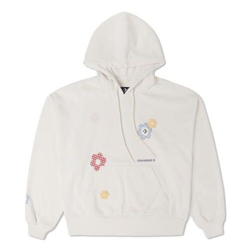 

Толстовка flora hoodie 'egret' Converse, белый