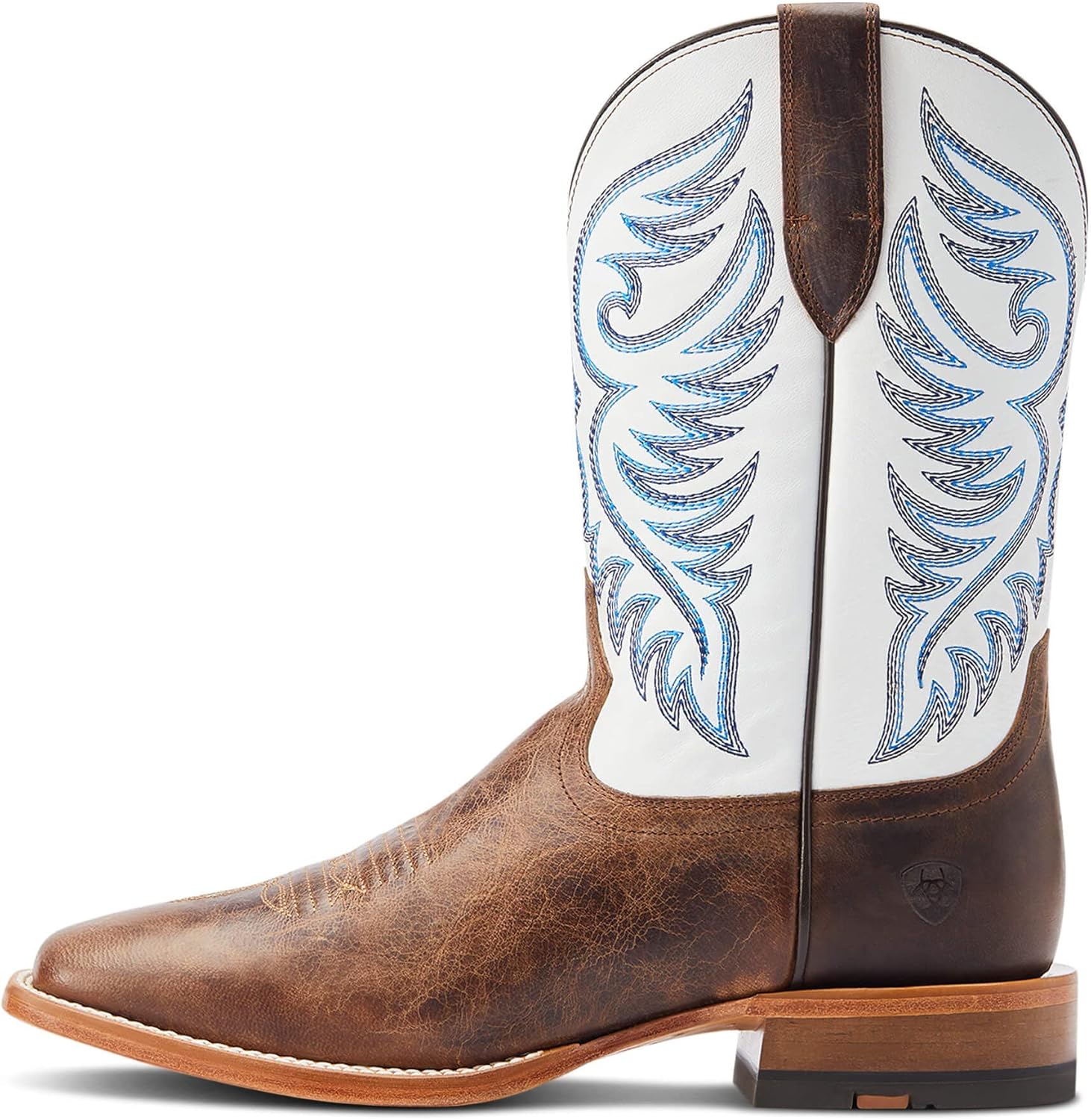 Мужские западные сапоги Ariat Hybrid Roughstock с квадратным носком, Pecan Brown — фото 2