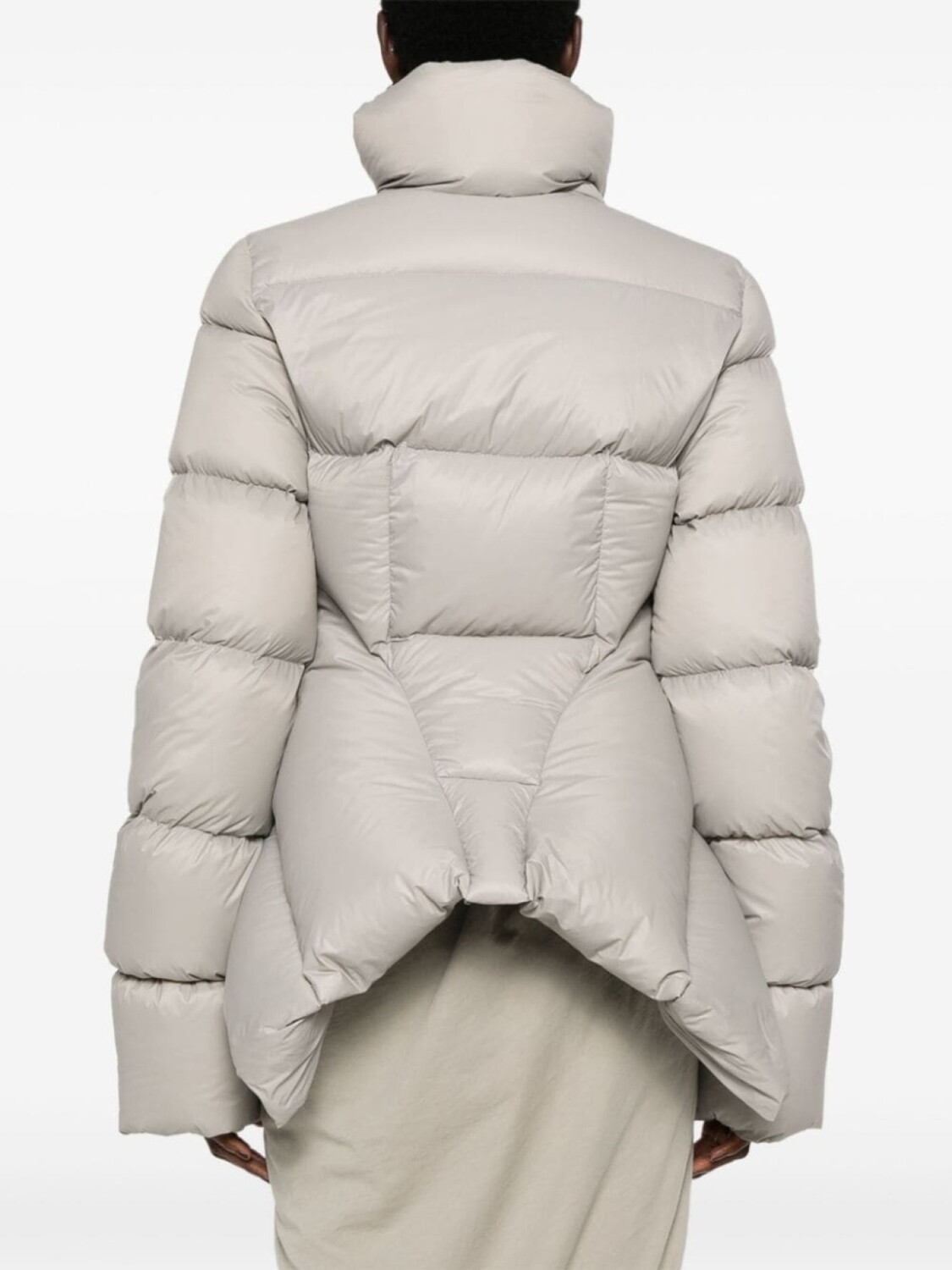 Rick Owens пуховик Naska Duvet, серый — фото 4