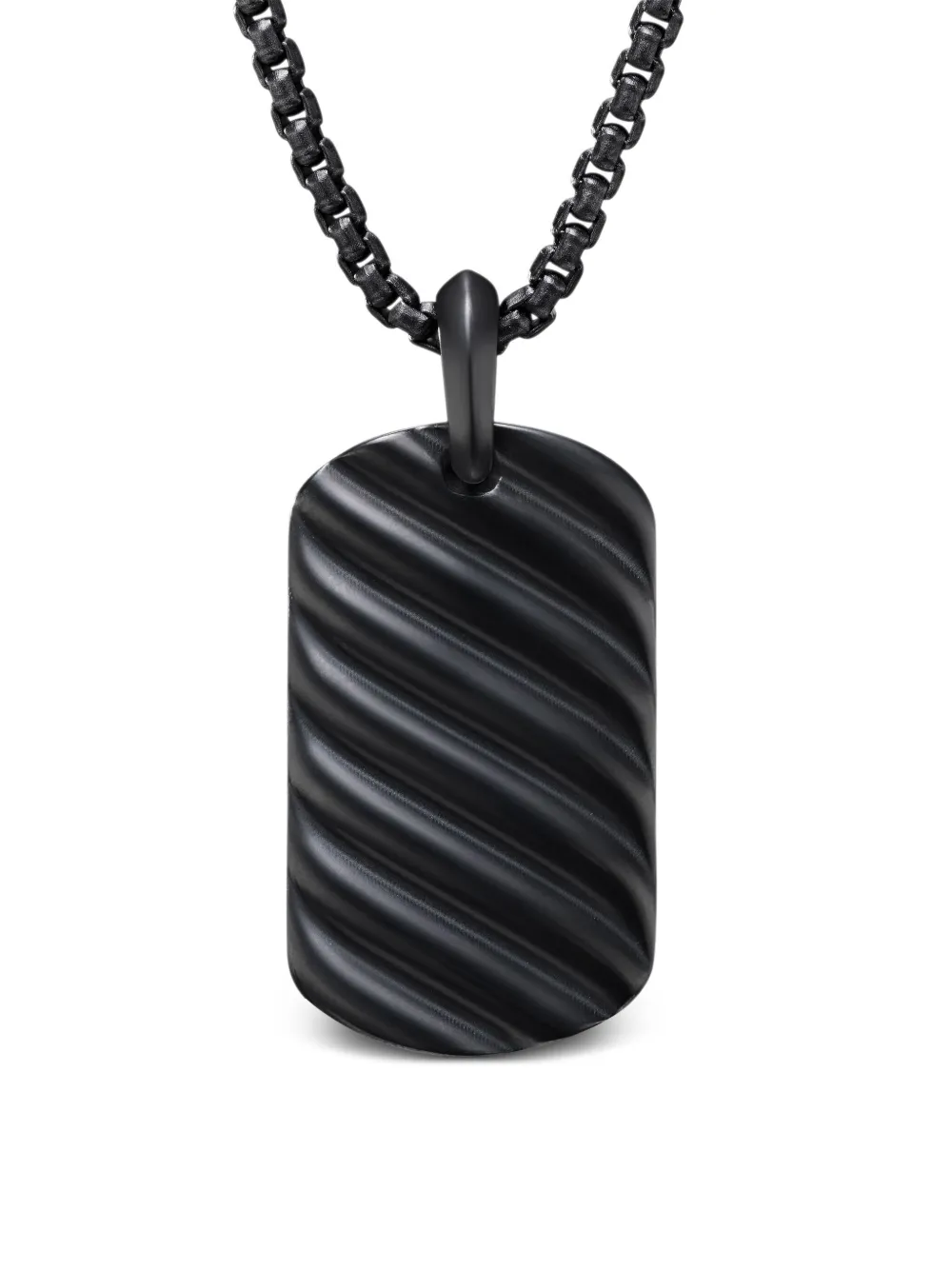 

Подвеска Sculpted Cable (35 мм) David Yurman, черный