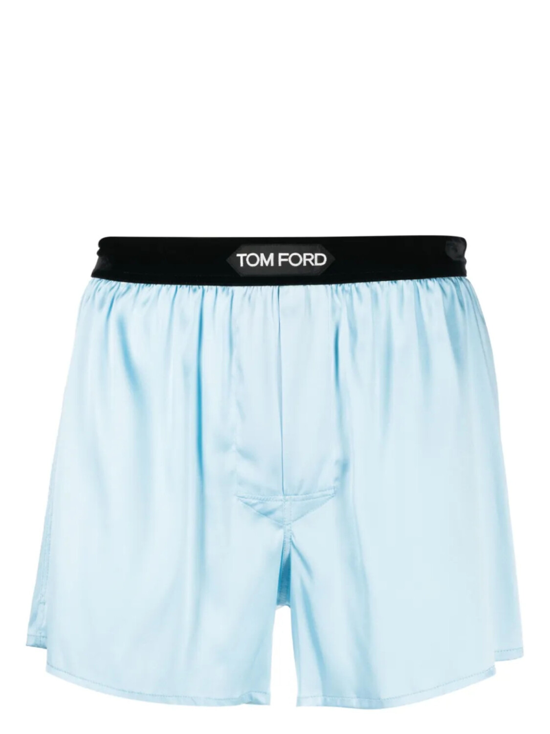 

TOM FORD шелковые боксеры с логотипом, синий