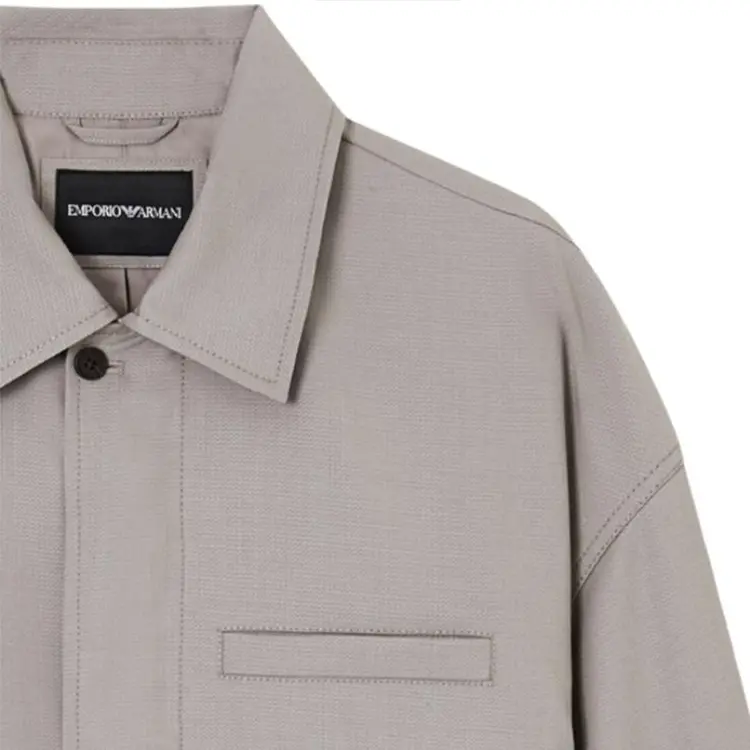 Куртки и пальто мужские SS26 EMPORIO ARMANI, серый коричневый — фото 3