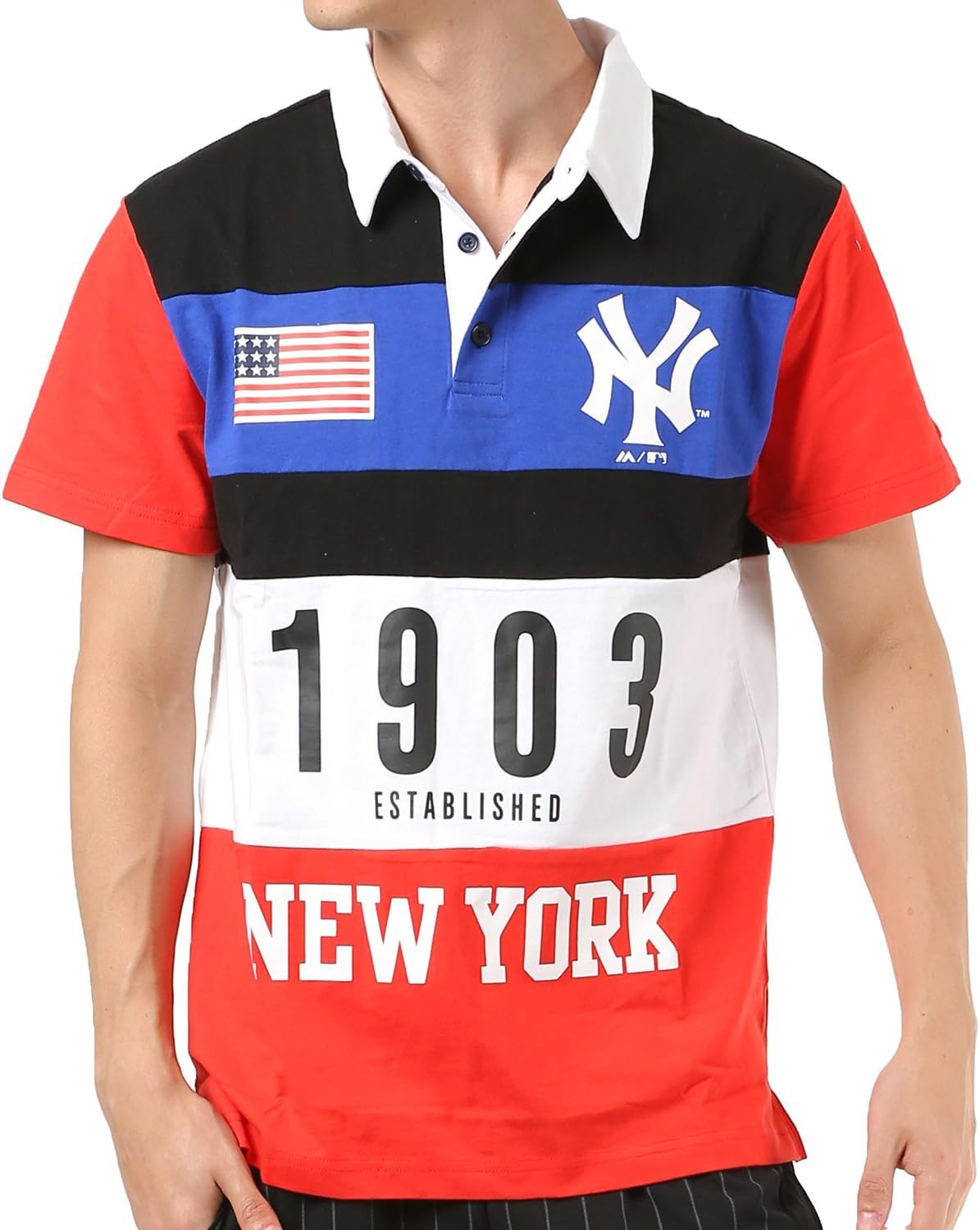 

Мужская рубашка-поло Majestic NY 1903, MM04NYK8S05, красный