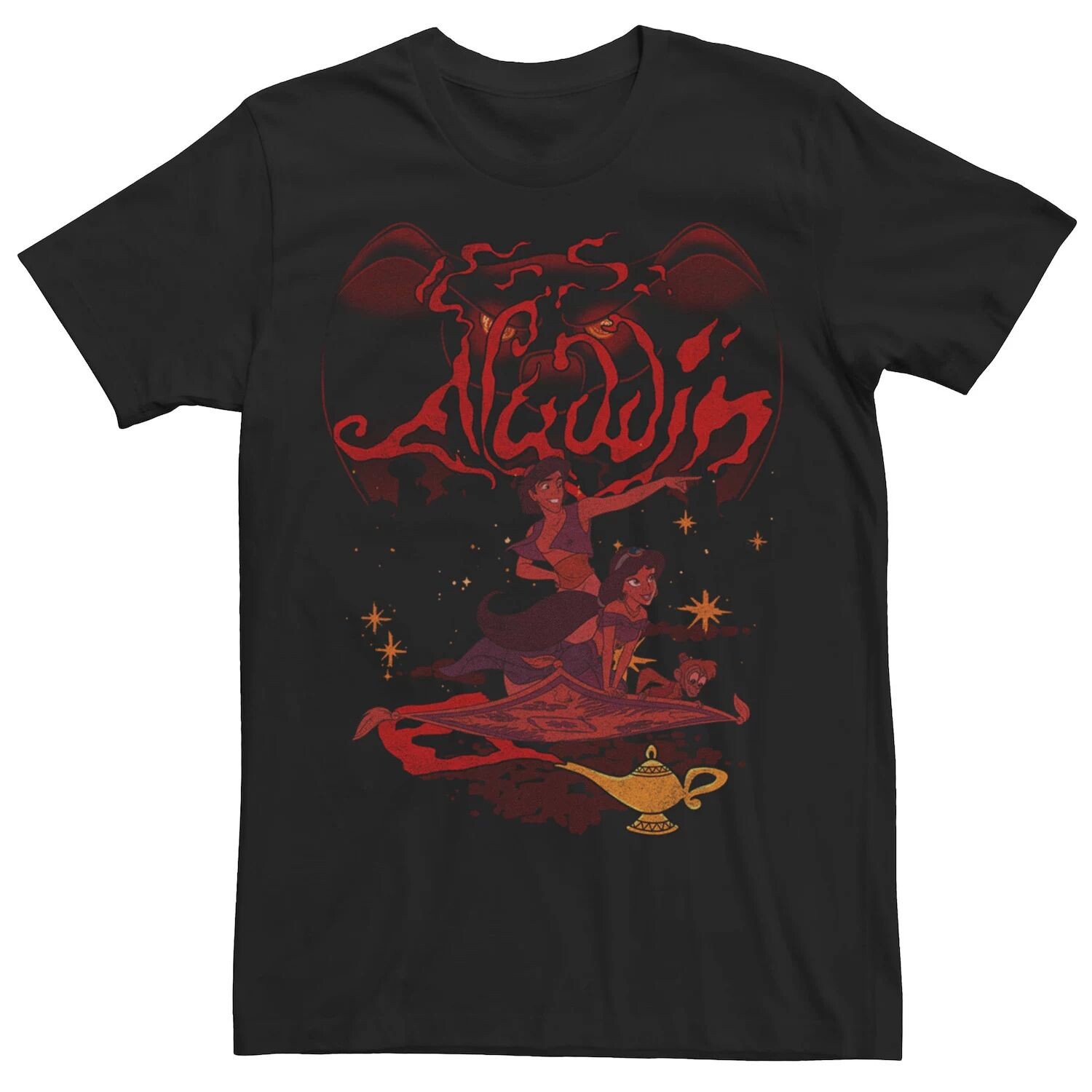 

Мужская футболка с портретом и коллажем Aladdin Return of Jafar Disney